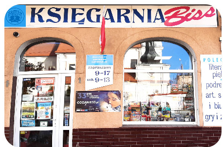 Księgarnia Biss — Kcynia, ul. Rynek 9